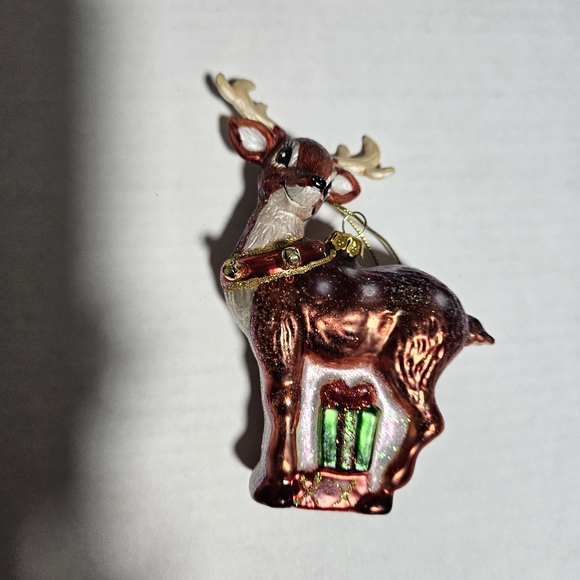 Fawn Baby Deer Glass Christmas Ornament - Picture 2 of 4